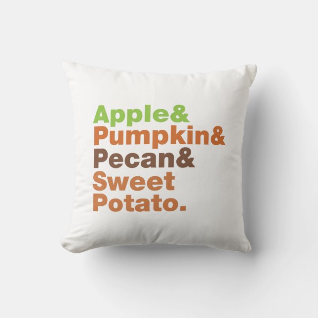 Helgdag Paj ~ Festive Julafton Thanksgiving jul Kudde (Framsida)