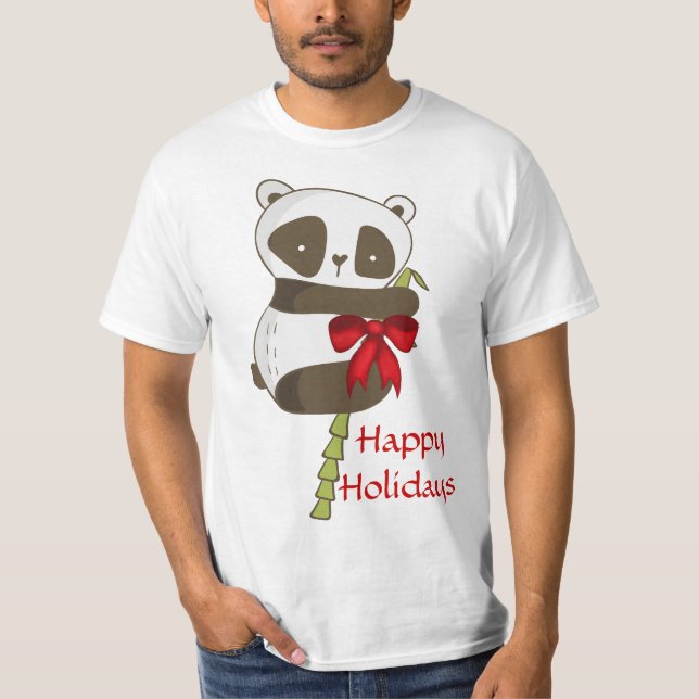 Helgdag Panda T Shirt (Framsida)