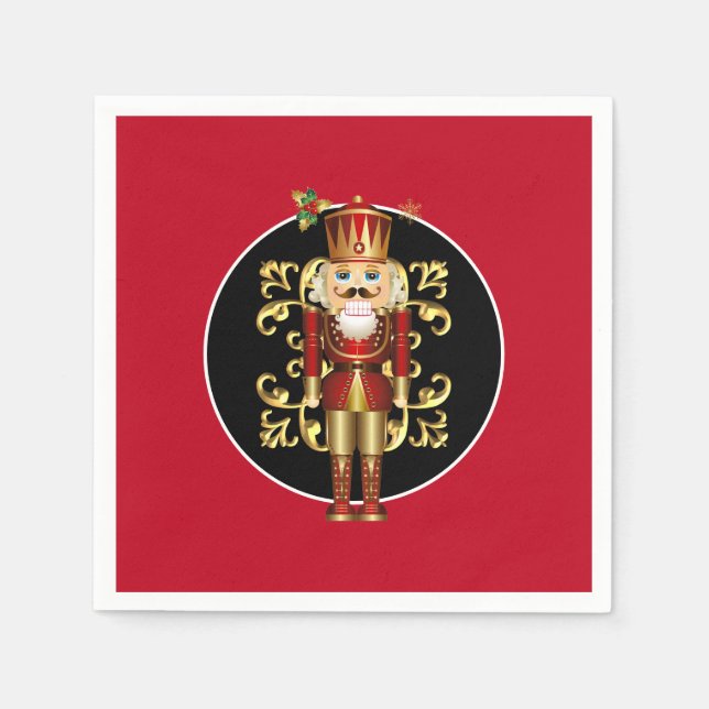 Helgdag Papper Napkins-Nutcracker Pappersservett (Framsidan)