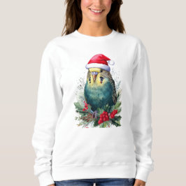 Helgdag Parakeet i Santa Hat T Shirt