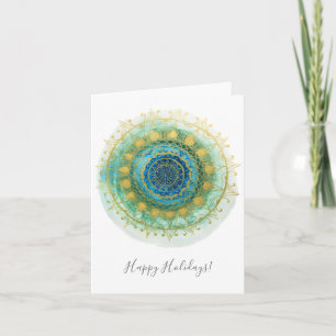 Helgdag Peace Mandala-mappat anteckningskort