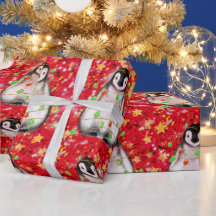 Helgdag Penguin - ljus med dubbelfärgad färg och g