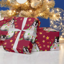 Helgdag Penguin - twinkle red och grönt ljus Wra