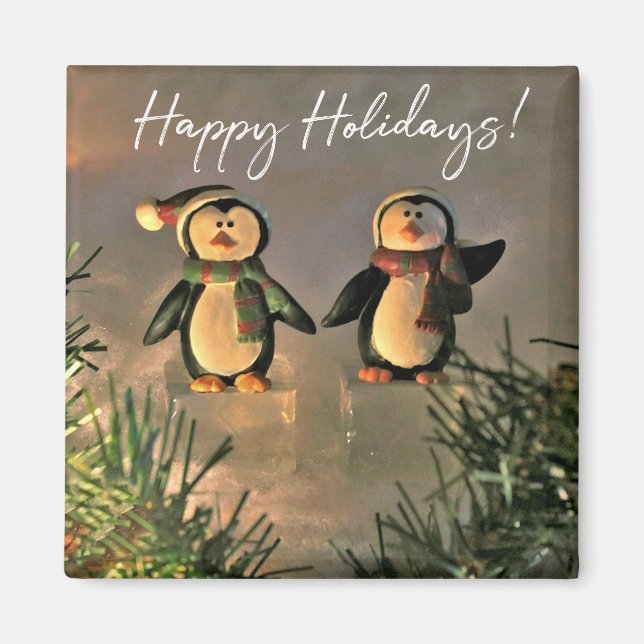 Helgdag Penguiner Magnet (Framsidan)