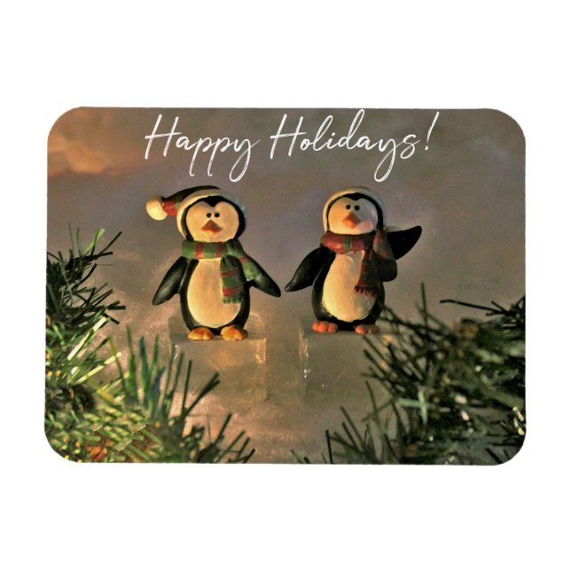 Helgdag Penguiner Magnet (Horisontell)
