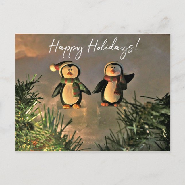Helgdag Penguins Vykort (Framsida)