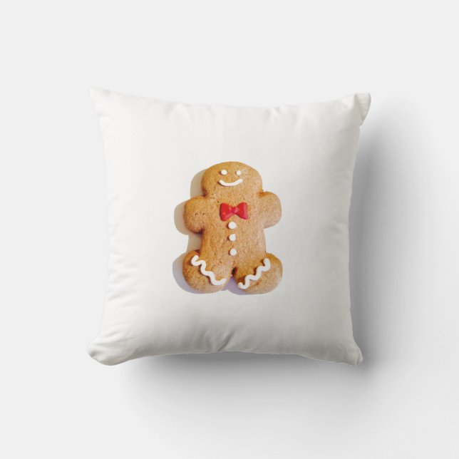 Helgdag Pepparkaksgubbe Juldekretet Kudde (Framsida)