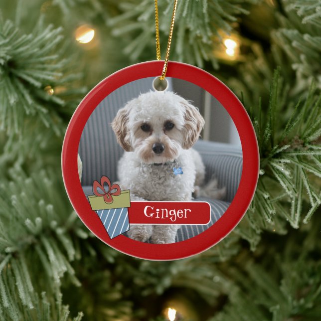 Helgdag Pet Photo Ornament (Träd)