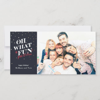 Helgdag Photo Card *Åh Vilken Roligt* Julkort