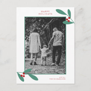HELGDAG PHOTO CHRISTMAS   Modern Mistletoe Vykort