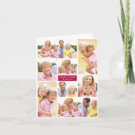 Helgdag Photo Collage-julkort Inbjudan