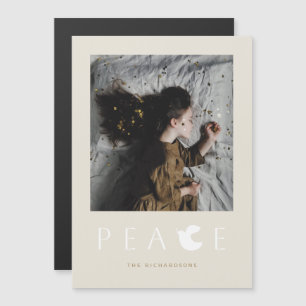 Helgdag Photo Magnet Modern Minimalist Peace Dove