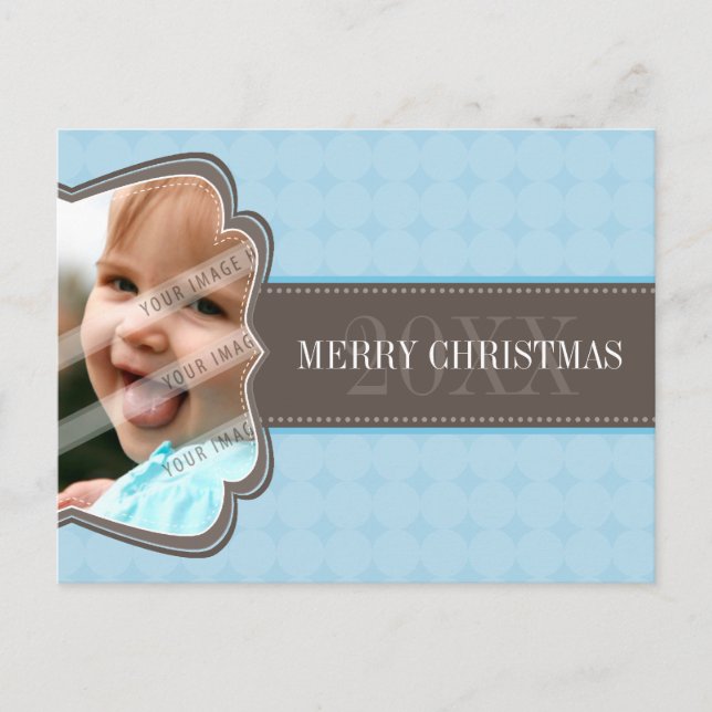 HELGDAG PHOTO POSTCARD: dekorationsband 1L Helg Vykort (Framsida)