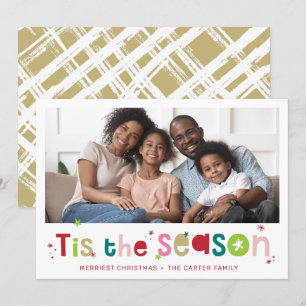 HELGDAG PHOTO roligt christmas citerar detta säson Julkort