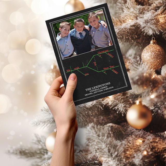 Helgdag Photo Sång Grammar Diagram Julkort (Christmas Carol Grammar Diagram Holiday Photo Christmas Card)