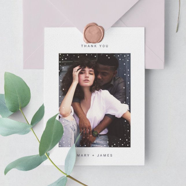 HELGDAG PHOTO TACK DIG CARD | Modern minimal punkt Vykort (Skapare uppladdad)