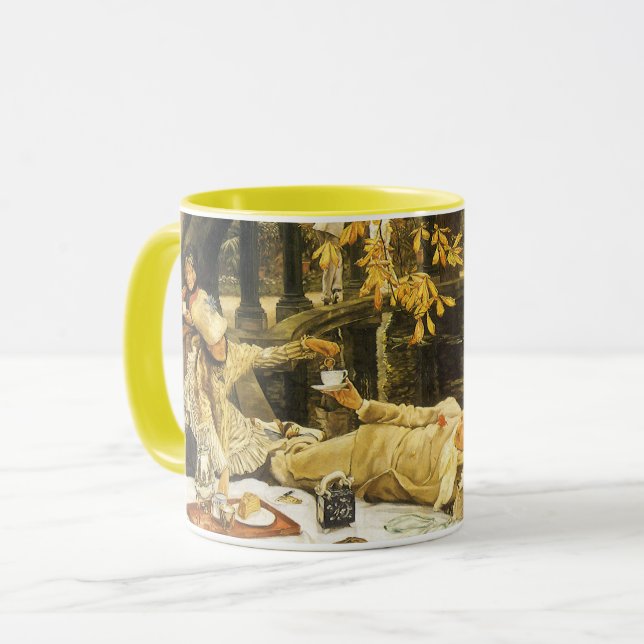 Helgdag, Picknick av James Tissot, Viktoriansk kon Mugg (Framsida vänster)