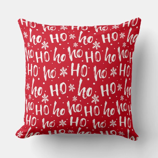 Helgdag Pillow Ho Ho Ho Ho Kudde (Framsida)