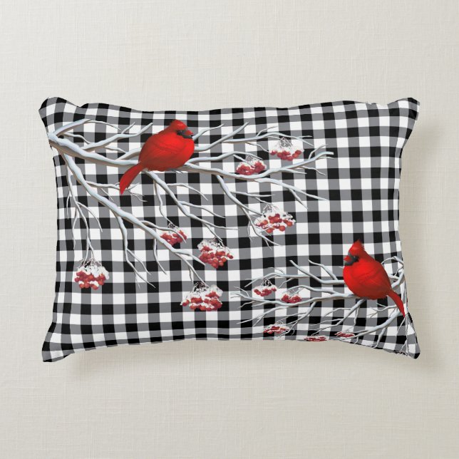 Helgdag Pillow-kardinaler Prydnadskudde (Framsidan)