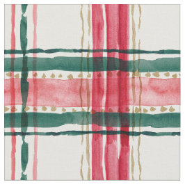 HELGDAG PLAID Red-Grönt Tyg