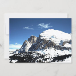 Helgdag Plattkofel och Langkofel Italien Julkort