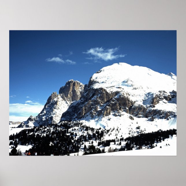 Helgdag Plattkofel och Langkofel Italien Poster (Framsidan)