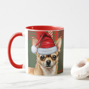 Helgdag Play Chihuahua jultomten Hund Mugg