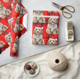Helgdag Play Cockapoo Santa Hund jul Presentpapper