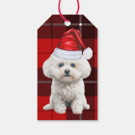 Helgdag Play Coton de Tulear Hund jul Presentetikett