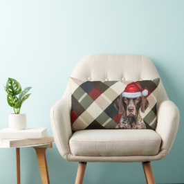 Helgdag Play i Hund älskare Jul GSP-peinter Lumbarkudde