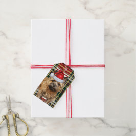 Helgdag Play med Kairn Terrier-Hund jul Presentetikett