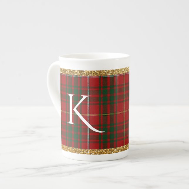 Helgdag Play Monogrammed China Mugg Benporslin Mugg (Framsida vänster)