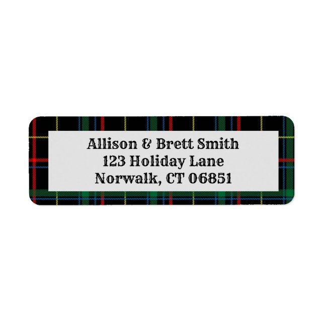 Helgdag Play-Returetiketter Returadress Etikett (Framsidan)