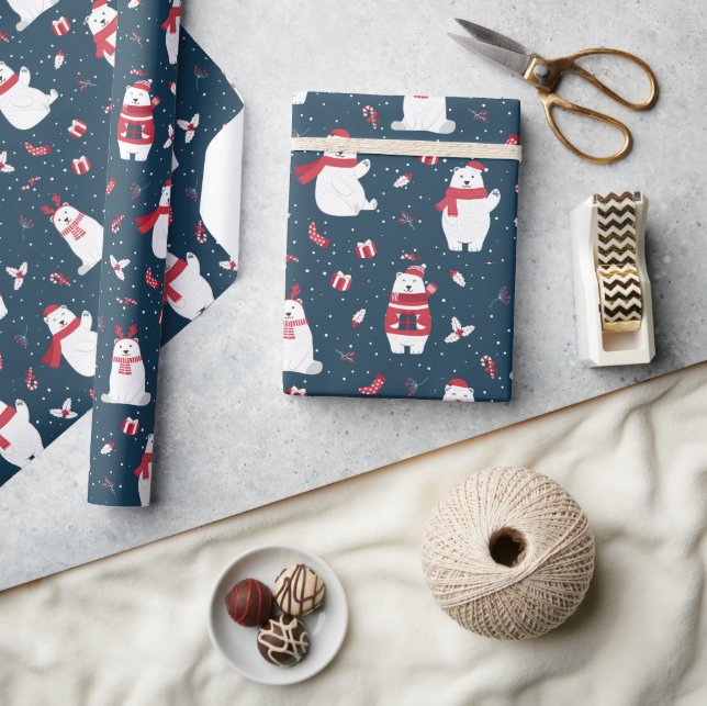 Helgdag Polar Bears Presentpapper (Hantverk)