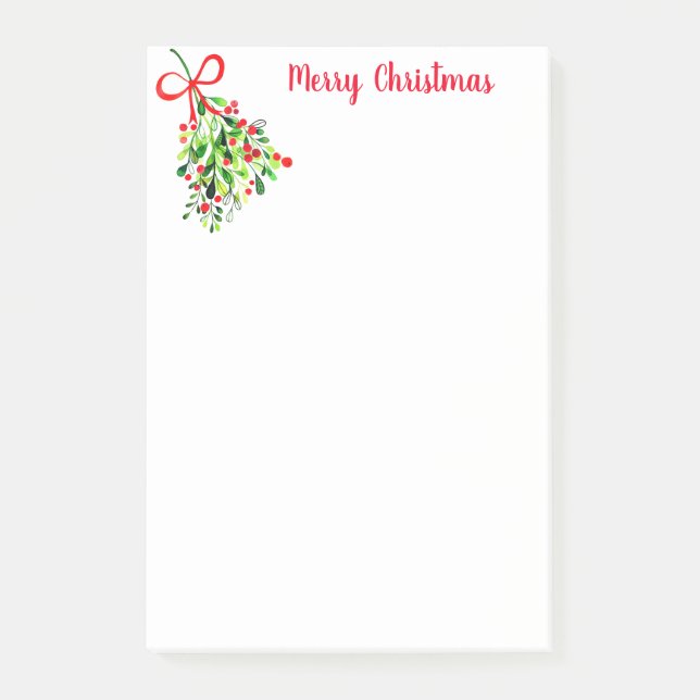 Helgdag Post-it-Notes-Mistletoe Post-it Block (Framsida)
