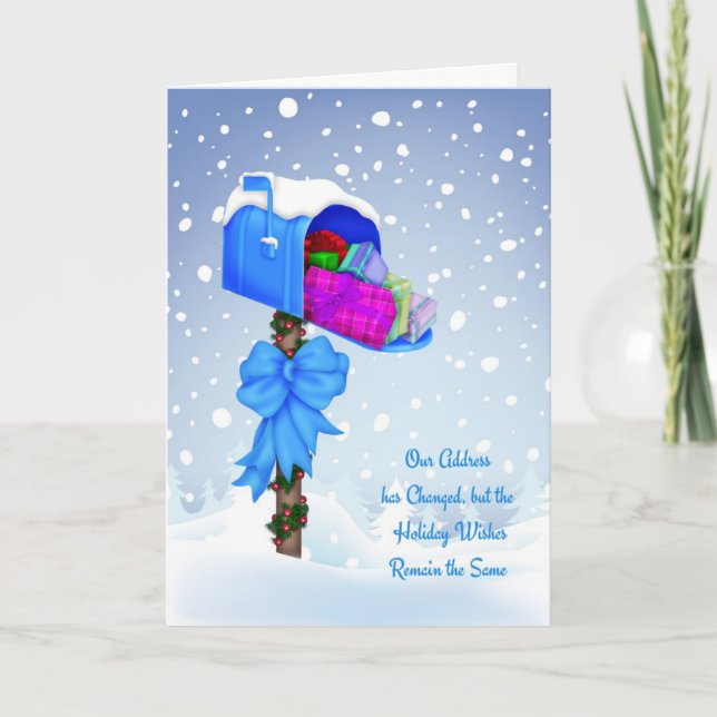 Helgdag postlåda, byte av julgrå Adress Helgkort (Framsida)
