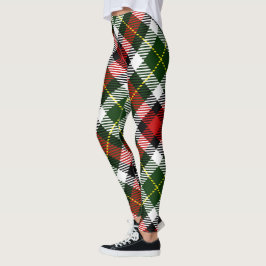 Helgdag Pput Red Grönt Gult Classic Festive Leggings