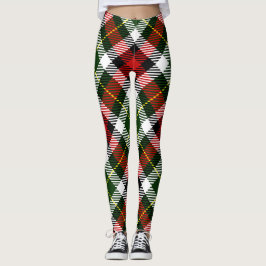 Helgdag Pput Red Grönt Gult Classic Festive Leggings