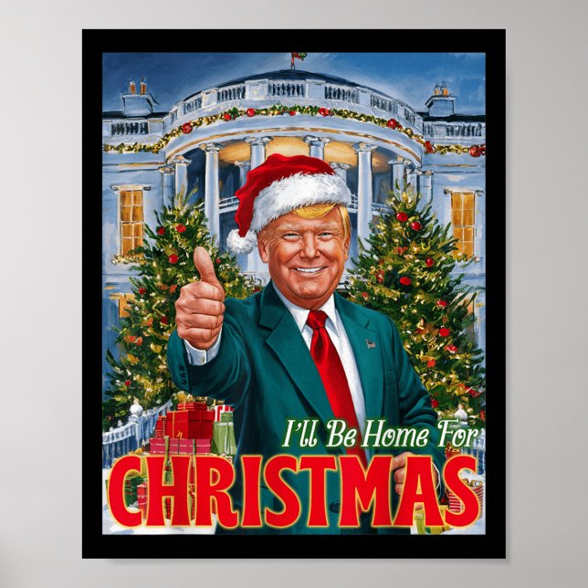 Helgdag president Trump tillbaka jag kommer hem ti Poster (Framsidan)