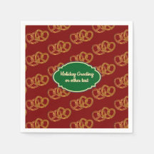 Helgdag Pretzel - Jul Färg med brödtext