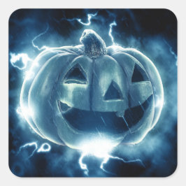 Helgdag Pumpkin Fyrkantigt Klistermärke