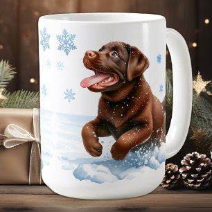 Helgdag Puppy Puppy Hund för uppspelning av labrad Kaffemugg