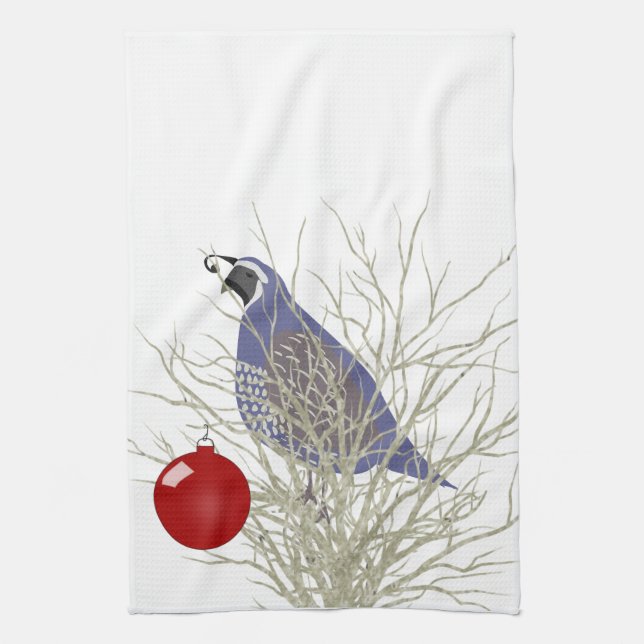 Helgdag Quail Kitchen Towel Kökshandduk (Vertikal)