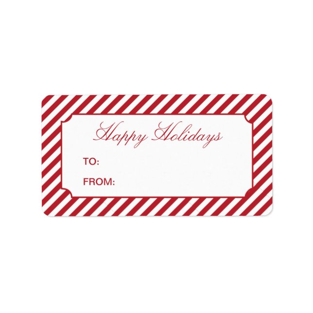 HELGDAG RAND | GIFT MÄRKRE ADRESSETIKETT (Framsidan)