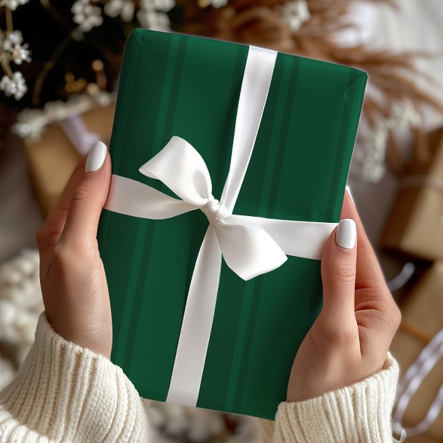 Helgdag Rand Grönt Presentpapper (Skapare uppladdad)