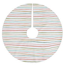 Helgdag Rand jul i färglöst vattenfärg Julgransmatta Borstad Polyester