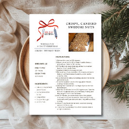 Helgdag recept Svenska Nöt-julkort Julkort