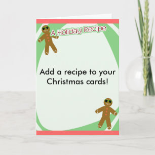 Helgdag Recipe Gingeregentligen Cookie Man-Roligt Helgkort