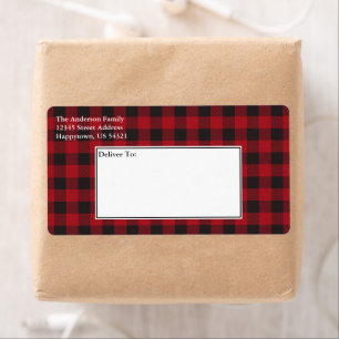 Helgdag Red Buffalo Play Tartan Shipping Fraktsedel