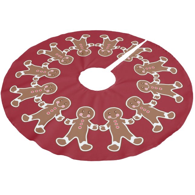 Helgdag Red Gingergold Boys Julgran Skirt Julgransmatta Borstad Polyester (Vinklad)